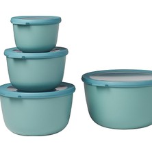 Braventa Collection Cirqula Çok Amaçlı Kase Seti, 4 Parça, Yuvarlak, Nordic , 500, 1000, 2000 ve 3000 Ml, Buzdolabı , De