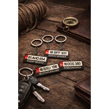 Stera Design Kişiye Özel Araba Plakası Anahtarlık – Isimli Mini Plaka Anahtarlık – Özel Tasarım Oto Aksesuarı