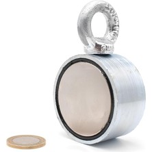 Braventa Collection Mns Magneteksan Çift Taraflı (Double Sided) Pot Mıknatıs Ø60 mm Fishing Magnet - 360° Çekim Gücü - 1