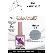 Gala Smart  Yarı Şeffaf Simli Vıtraj Kalıcı Oje 10 ml  Oje Kodu: Vıtraj 4