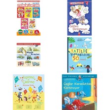 Harika Çocuk Yayınları 4-7 Yaş Eğitici Etkinlikli Boyama Seti - 5 Kitap... +5 Eğitim Kitabı