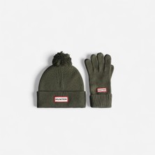 Hunter Anagach Unisex Koyu Haki Bere & Eldiven Seti Unisex Haki Bere & Eldiven Seti HXRU0030252-KM