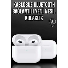 Shoplet Buğz Bluetooth Kulaklık 3.nesil Kablosuz Uzun Pil Ömrü Dokunmatik Kontrol