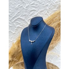 Livora Jewelry 925 Ayar Gümüş Pırlanta Montür Yıldız Kolye – Zarif ve Işıltılı Kadın Takı