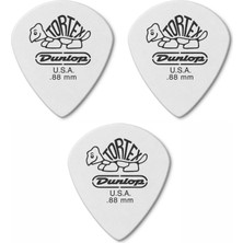 Jim Dunlop 478R.88 3 Adet Beyaz Gitar Penası (0.88 Mm) Tortex White Jazz Iıı