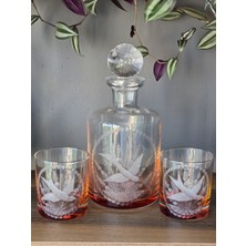 Konyax 3 Parça El Sanatı Gravür Viski Seti