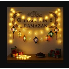 Ataby Ramazan Süsü Hilal Yıldız Temalı Süsleme 3 mt (1938) LED Işık