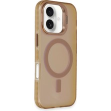 Olinea Newface Iphone 16 Kılıf Primera Magsafe Standlı Kapak - Gold
