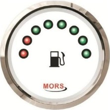 Mors Dijital Yakıt Seviye Göstergesi 12V/24V 0-190 Ohm - Beyaz
