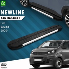 Universal S-Dizayn Fiat Scudo 3 Kısa Şase Newline Krom Yan Basamak 213 cm 2020 Üzeri A+ Kalite