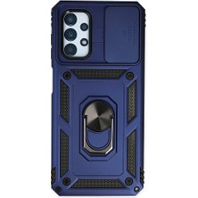 Genel Tedarik Samsung Galaxy A33 5g Kılıf Pars Lens Yüzüklü Silikon - LACIVERT-(5796) - EMTHBA3014-5085