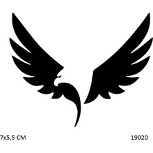 Airbrush Tattoo Kartal Yapışkanlı Stencil Süsleme ve Boyama Kalıbı