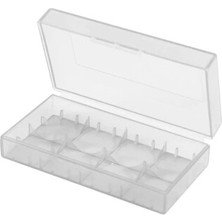 Voltaj 2X18650 Pil Saklama Kutusu - Şeffaf