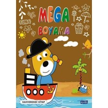 Parıltı Yayınları Mega Boyama Kahverengi Kitap