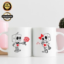 Sevgiliye Özel 2'li Premium Porselen Kupa Bardak Seti