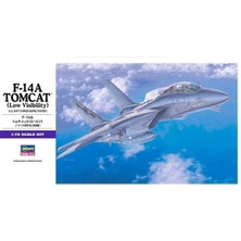 Hasegawa E2 532 1/72 Ölçek, F-14A Tomcat (Low Visibility), Savaş Uçağı Plastik Model Kiti