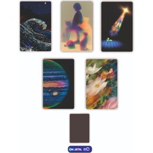 On Dijital Baskı Merkezi Renkli Desenli 5 Adet Buzdolabı Magnet Seti