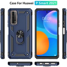 Sh Ticaret Newface P 2021 Kılıf Sofya Yüzüklü Silikon Kapak - Lacivert