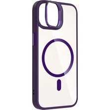 Sh Ticaret Iphone 11 Remim Lensli Magsafe Standlı Kapak - Derin Mor