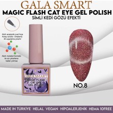 Gala Smart Gala Simli Kedi Gözü Kalıcı Oje Oje Kodu: Magic Flash 8