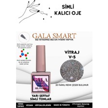 Gala Smart  Yarı Şeffaf Simli Vıtraj Kalıcı Oje 10 ml  Oje Kodu: Vıtraj 5