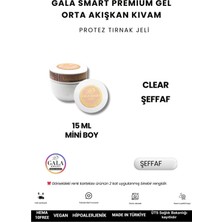Gala Smart  Orta Akışkan Kıvamlı Gala Protez Tırnak Jeli No:şeffaf - 15 ml