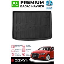 Universal S-Dizayn Audi A3 Hb 3D Pro Bagaj Havuzu Üst Bagaj 2020 Üzeri A+ Kalite