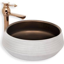 Lena - Tezgah Üstü Porselen Lavabo Outlet - E-7014B-