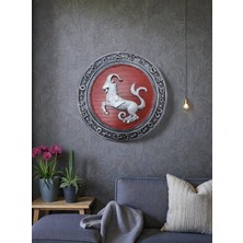 Albeno Oğlak Burcu 3D Kabartma Rölyef Tablo – 30 cm El Yapımı Reçine Döküm