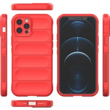 Olinea Newface Iphone 12 Kılıf Optimum Silikon - Kırmızı