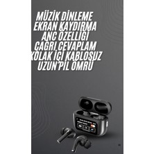 Astraltech Kulak Içi Bluetooth Kulaklık Ekranlı Müzik Dinleme Çağrı Cevaplama Siyah