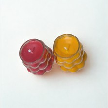 Hartopia %100 Organik Soya Wax Doğal Dekoratif Mum 2’li Özel Tasarım Bubble Cam Mum Seti (100 ml × 2)