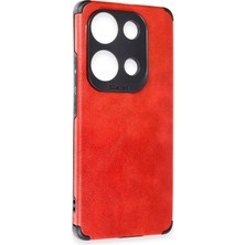 Epilons Newface Redmi Note 13 4g Kılıf Loop Deri Silikon - Kırmızı