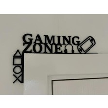 MisterionStudio Gaming Zone Kapı Köşe Dekoru – Oyun Temalı Duvar ve Kapı Süsü