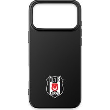 iPhone 17 Pro Max Uyumlu Beşiktaş Arma Siyah Silikon Lisanslı Telefon Kılıfı