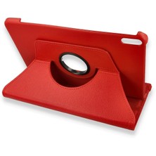 Epilons Newface Pad X8A Kılıf 360 Tablet Deri Kılıf - Kırmızı