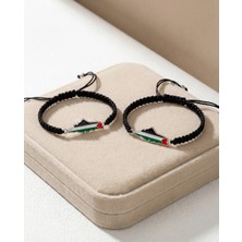 Zaytoon 02\'lu Filistin Haritası Sembolü Renkli Filistin Haritası Bilezik A300009-02