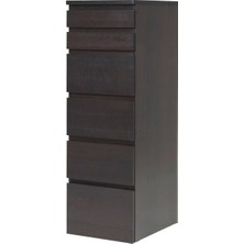 Hobiurun 6 çekmeceli şifonyer, venge, 40x123 cm, aynalı