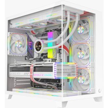 Rampage Sealıte Beyaz 850W 80 Plus Bronze Atx/m-Atx 7X12CM Argb Pwm Fan+Kumanda Oyuncu Kasası