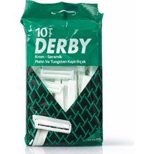 Derby Tek Bıçaklı Tıraş Bıçağı 10’lu Paket – Krom, Seramik, Platin ve Tungsten Kaplı Hassas Tıraş Bıçakları