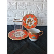 Konyax 18 Parçalık Kahve Çay Seti Camello