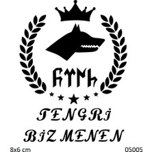 Airbrush Tattoo Tanrı Bizi Korusun Yapışkanlı Stencil Süsleme ve Boyama Kalıbı