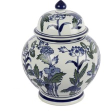 Mikasa Moor Blue Blanc Kapaklı Küp 24X29CM