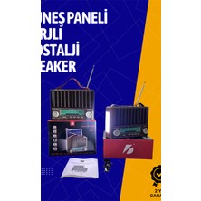 Astraltech KTF-1428 Solar Enerjiyle Şarj Olabilen Bluetooth Nostalji Hoparlör – Taşınabilir, Güçlü Ses, Mp3 Okuyucu