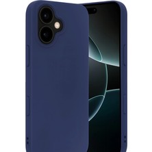 Starseven Newface Iphone 17 Nano Içi Kadife Silikon - Lacivert