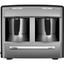 Beko Bol Köpüklü Taşma Emniyetli Şık Tasarım Türk Kahve Makinesi Siyah Bkk 2170