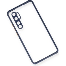 Olinea Newface Mi Note 10 Lite Kılıf Miami Şeffaf Silikon - Gri