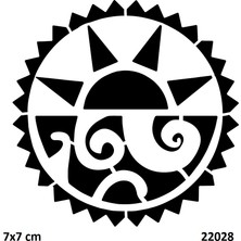 Airbrush Tattoo Tribal Maori Yapışkanlı Stencil Süsleme ve Boyama Kalıbı