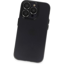 Olinea Newface Iphone 14 Kılıf Luko Lens Silikon - Siyah