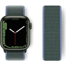 Olinea Newface Watch 38MM Hasırlı Cırtcırtlı Kordon - Mavi-Yeşil